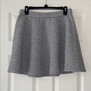 Elegant Gray Textured Skirt